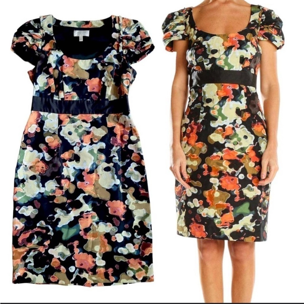 Anthropologie Moulinette Soeurs Whimsigoth Silk Blend Watercolor Dress Womens 2